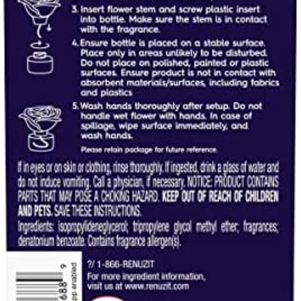 Scent Blossoms Fragrance Diffuser Handmade Flower, Sweet Dreams, 1 Count - Picture 5 of 6